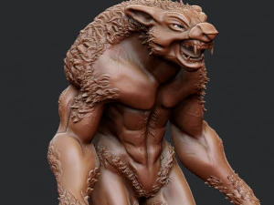 Werewolf 3D Print Model