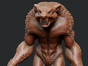 Werewolf 3D Print Model