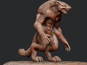 Werewolf 3D 프린트 모델