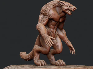 Werewolf 3D Print Model