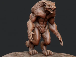 Werewolf 3D Print Model