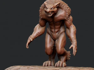 Werewolf 3D Print Model