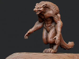 Werewolf 3D Print Model