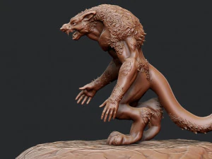 Werewolf 3D Print Model