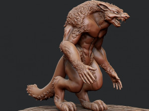 Werewolf 3D 프린트 모델