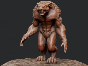 Werewolf 3D Print Model