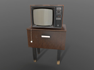 old soviet tv 3D Model
