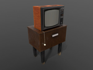 old soviet tv 3D Model