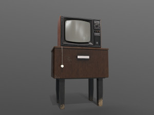 old soviet tv 3D Model
