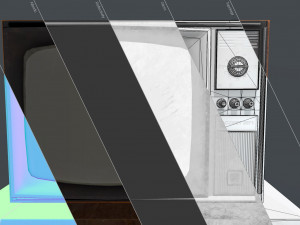 old soviet tv 3D Model