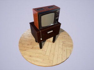 old soviet tv 3D Model