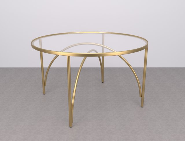 giovanna glass and brass coffee table 3D Модель .c4d .max .obj .3ds .fbx .stl .blend 