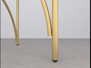giovanna glass and brass coffee table 3D Model