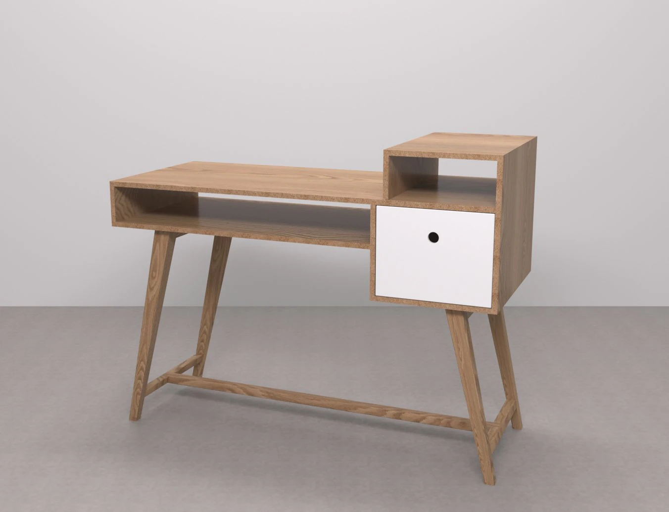 byron desk 3D Model .c4d .max .obj .3ds .fbx .stl .blend