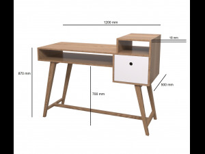byron desk 3D Model