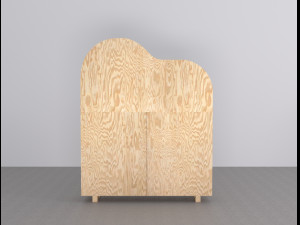 fh06 cabinet - fh01 chair 3D Model