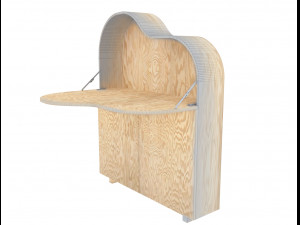 fh06 cabinet - fh01 chair Modello 3D