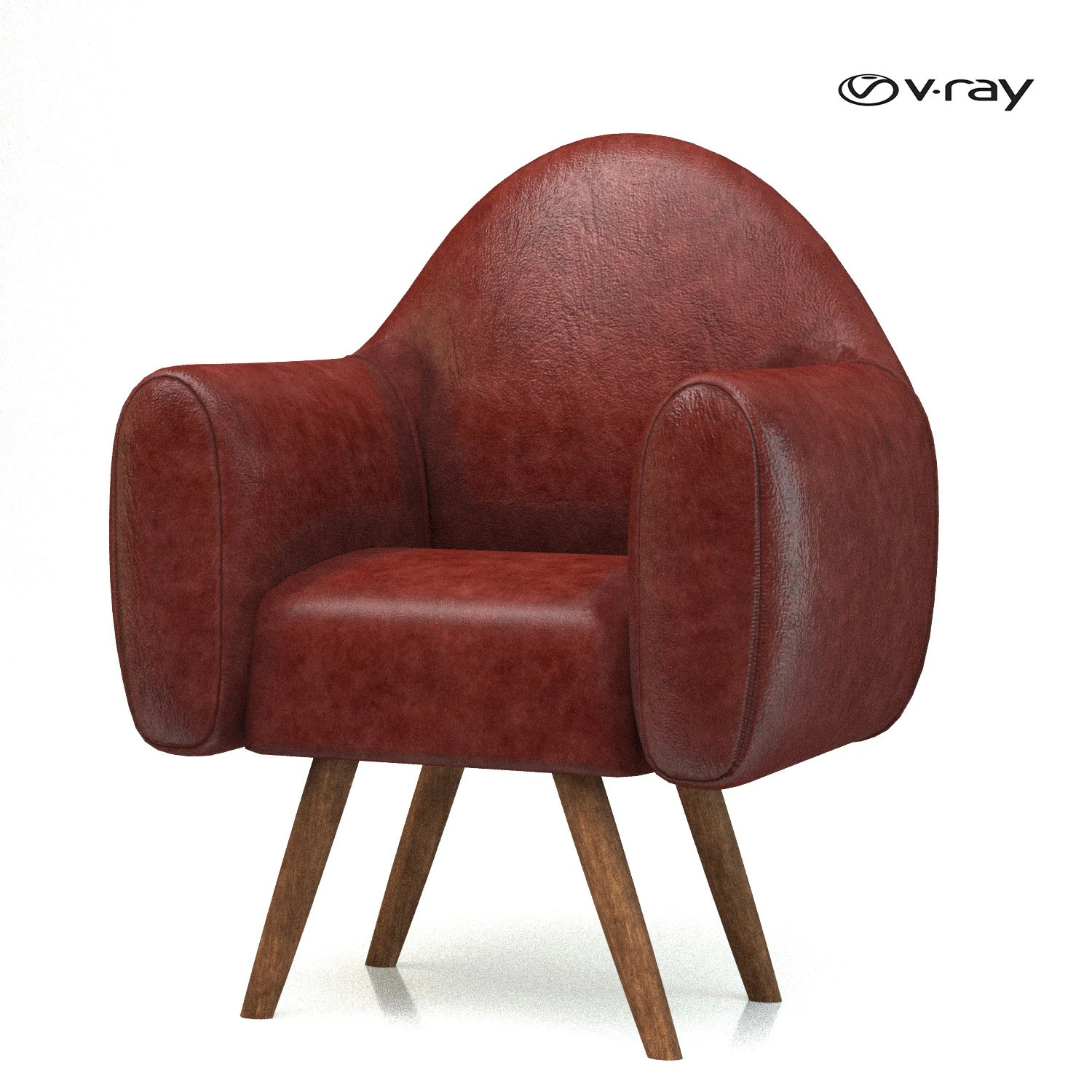 leather sofa 3D Model .c4d .max .obj .3ds .fbx .stl .blend 