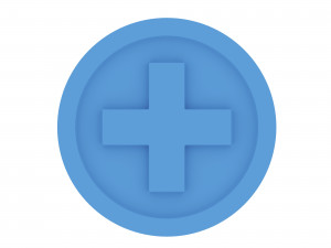 ring with cross 3D Модель