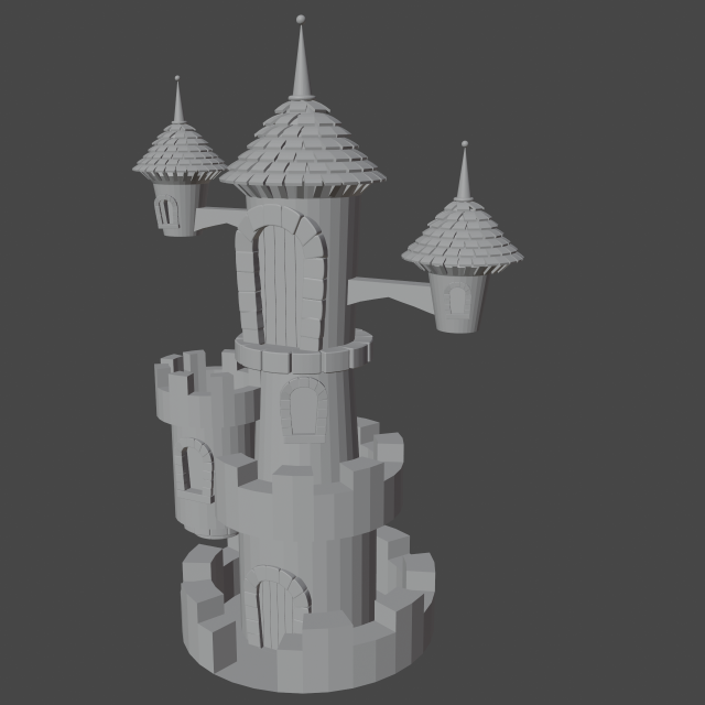 cartooncastel Modello 3D .c4d .max .obj .3ds .fbx .stl .blend