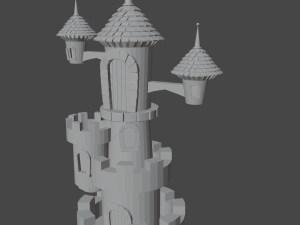 cartooncastel 3D-Modell