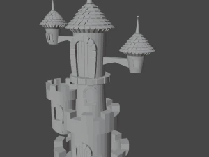castelo dos desenhos animados Modelo 3D