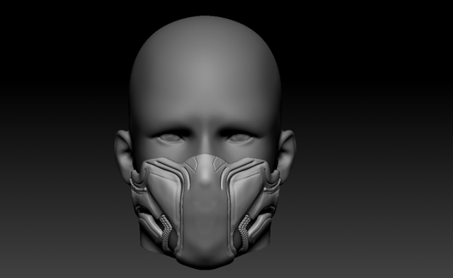 quarantine - cosplay mask black panther 3D Baskı Modeli .c4d .max .obj .3ds .fbx .stl .blend 
