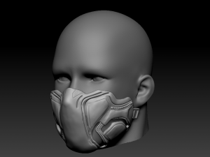 quarantine - cosplay mask black panther 3D Baskı Modeli