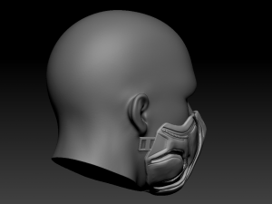 quarantine - cosplay mask black panther 3D Baskı Modeli
