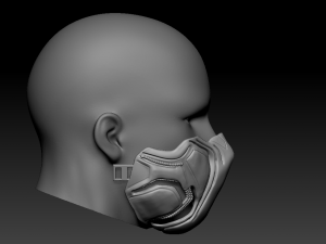 quarantine - cosplay mask black panther 3D Baskı Modeli
