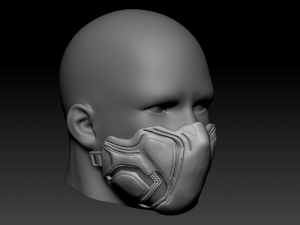 quarantine - cosplay mask black panther 3D Baskı Modeli