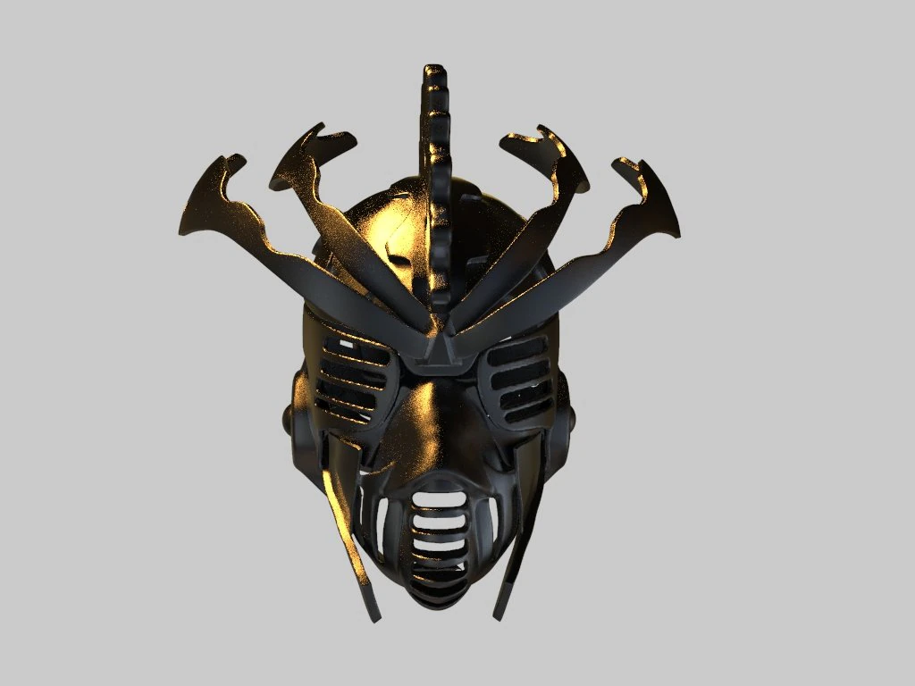 cyber punk helmet 3D Print Model .c4d .max .obj .3ds .fbx .stl .blend