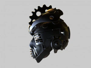 cyber punk helmet 3D Print Model