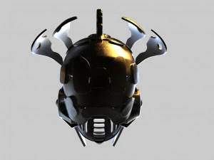 cyber punk helmet 3D Print Model