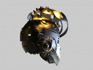 cyber punk helmet 3D Print Model