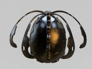 cyber punk helmet 3D Print Model