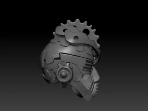 cyber punk helmet 3D Print Model