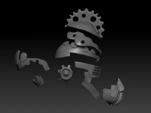 cyber punk helmet 3D Print Model