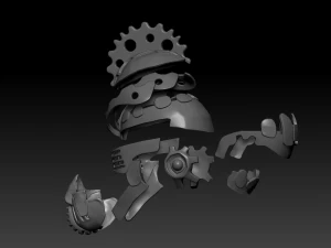 cyber punk helmet 3D Print Model