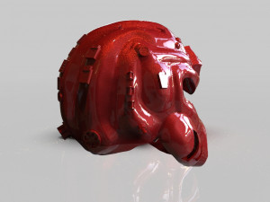 sci fi soldier helmet Modèles 3D en vedette