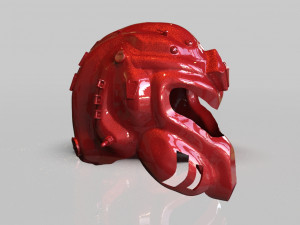 sci fi soldier helmet Modèles 3D en vedette