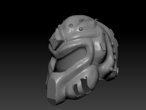 sci fi soldier helmet Modèles 3D en vedette