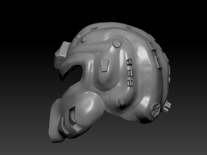 sci fi soldier helmet Modèles 3D en vedette