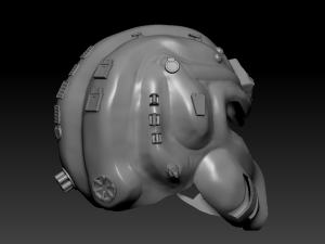 sci fi soldier helmet Modèles 3D en vedette