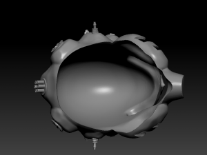 sci fi soldier helmet Modèles 3D en vedette
