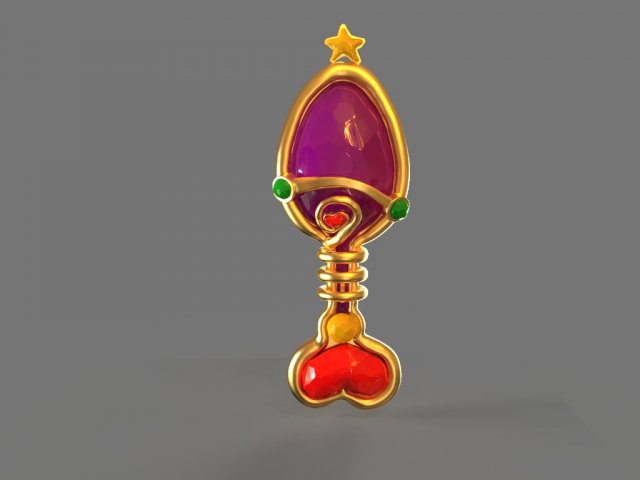 fantasy hair brush toy 3D Print Model .c4d .max .obj .3ds .fbx .stl .blend 