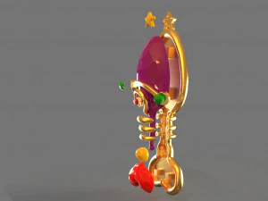 mainan sikat rambut fantasi Model Cetak 3D