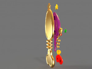 fantasy hair brush toy 3D Print Model