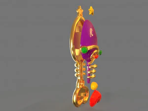 mainan sikat rambut fantasi Model Cetak 3D