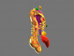 fantasy hair brush toy 3D Print Model